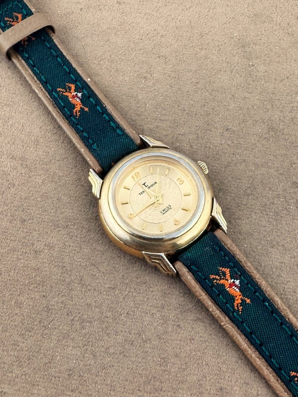 Vintage "Off to the Races" with this Lucky Ted Lapidus French Luxury Watch